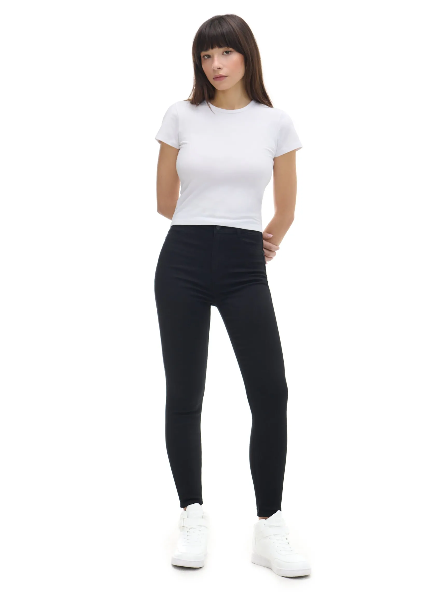 Clearance Cropp 2 pack ch gładkich T-shirtów biały