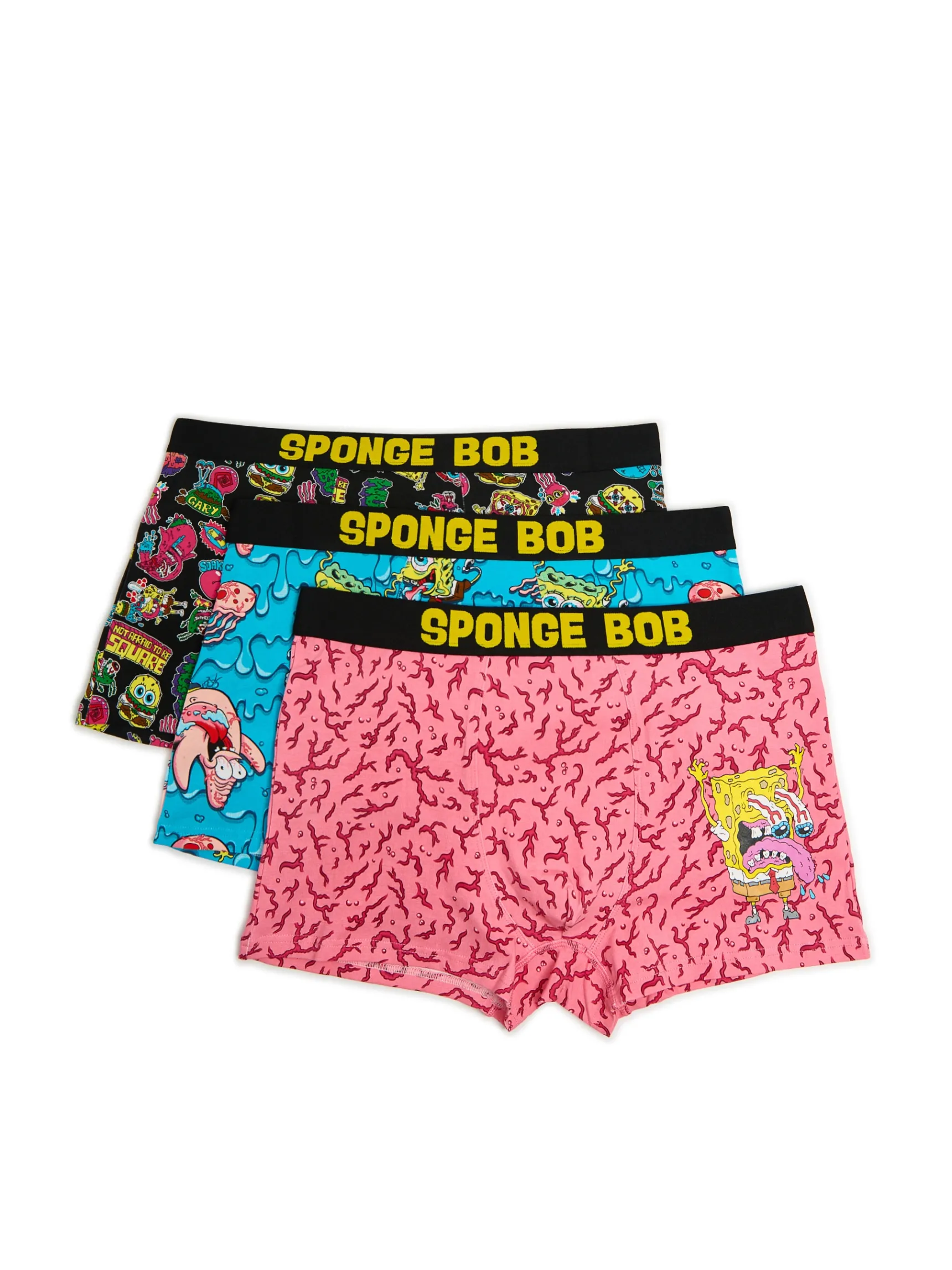 Discount Cropp 3 pack bokserek SpongeBob wielobarwny