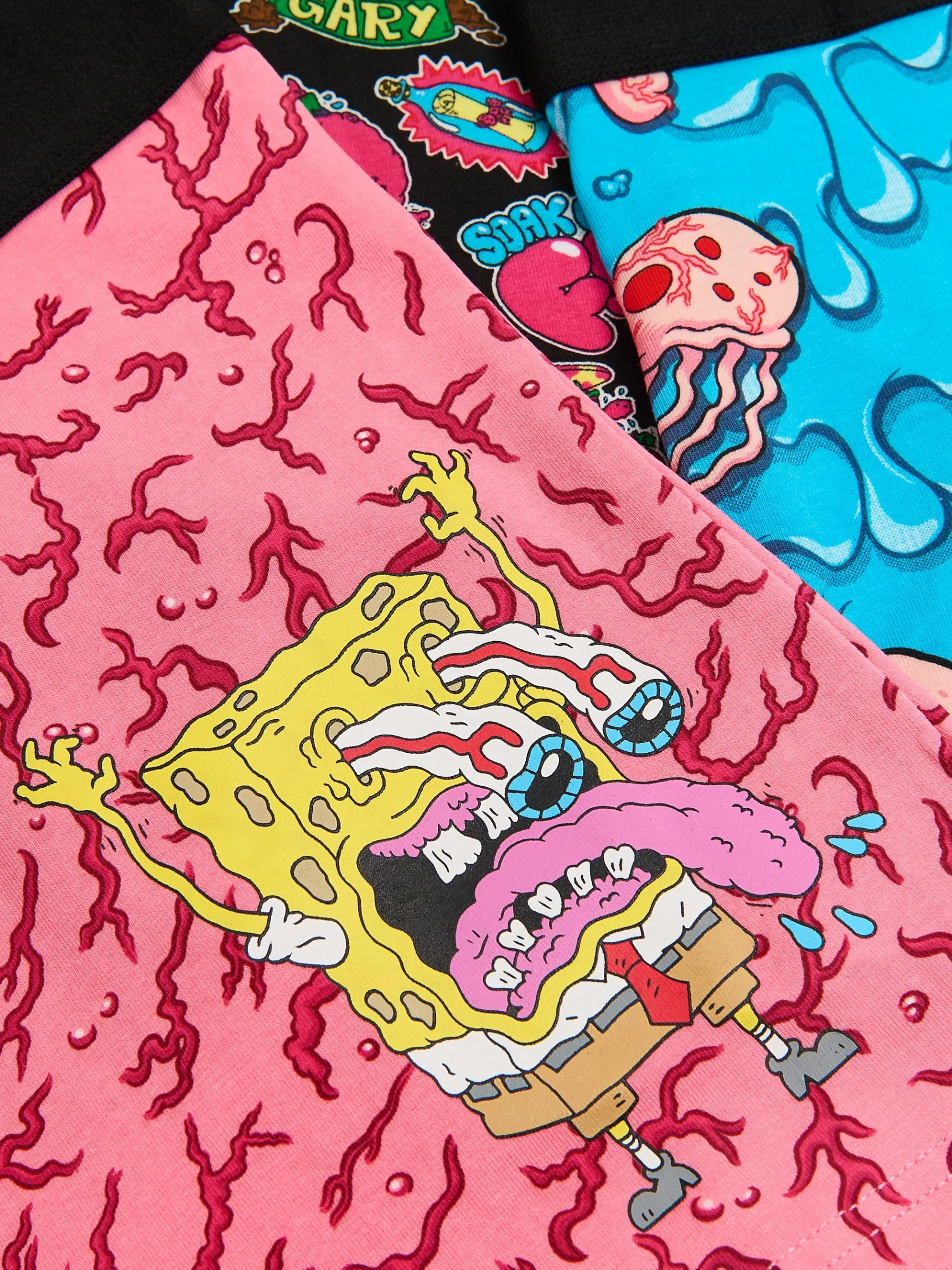 Discount Cropp 3 pack bokserek SpongeBob wielobarwny