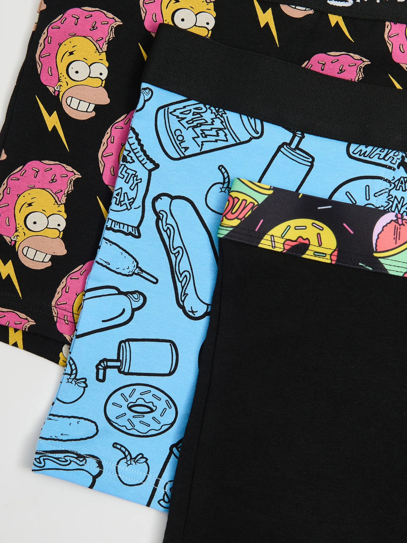 Discount Cropp 3 pack bokserek The Simpsons czarny