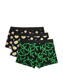 Clearance Cropp 3 pack bokserek z produktami spożywczymi czarny