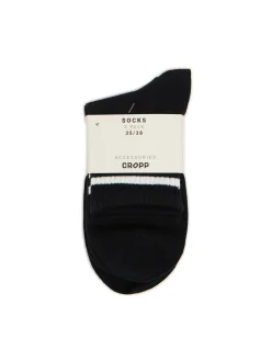 Fashion Cropp 3 pack ch skarpet z białymi paskami czarny