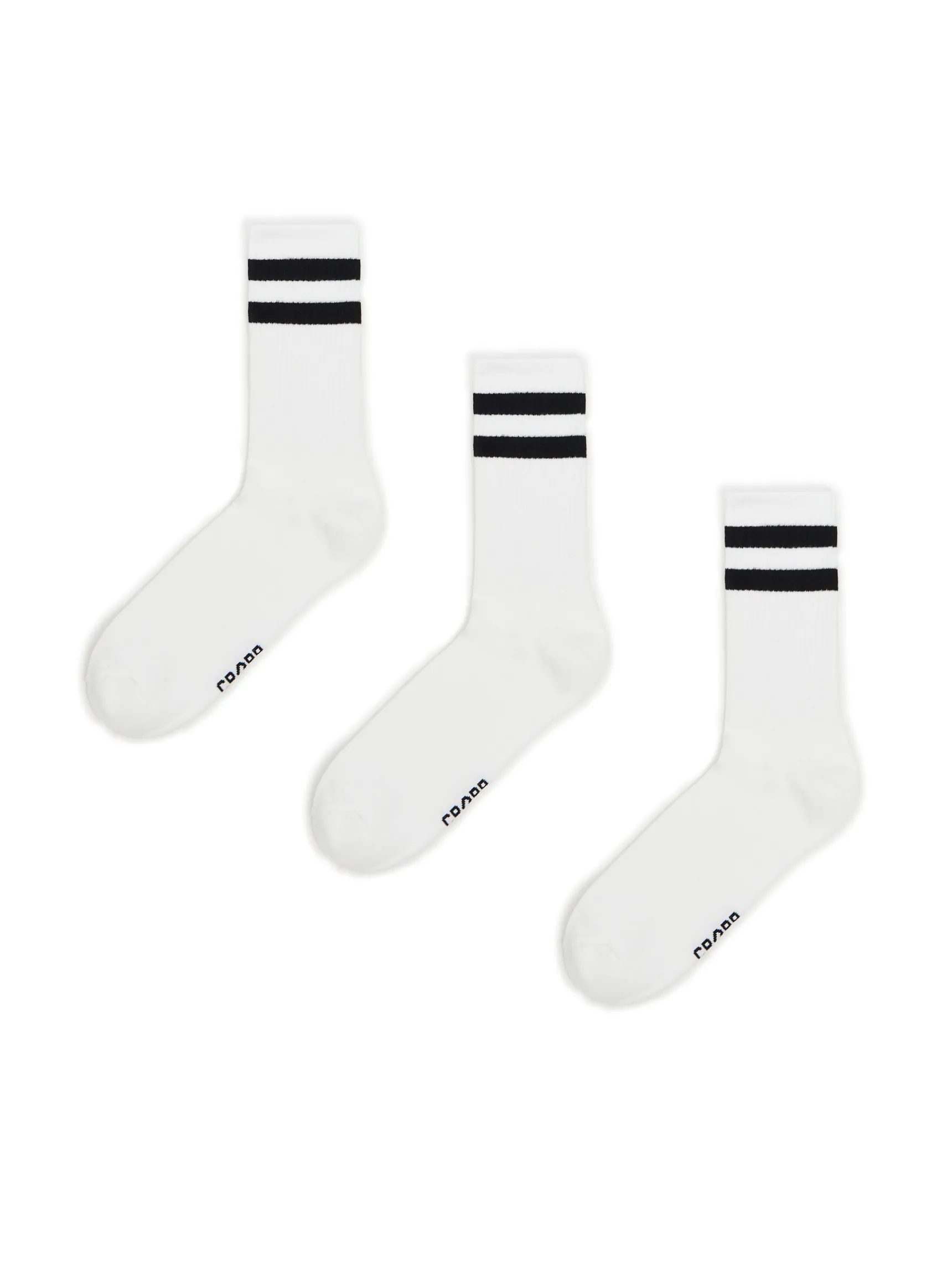 Sale Cropp 3 pack długich ch skarpet basic biały