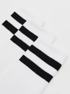 Sale Cropp 3 pack długich ch skarpet basic biały
