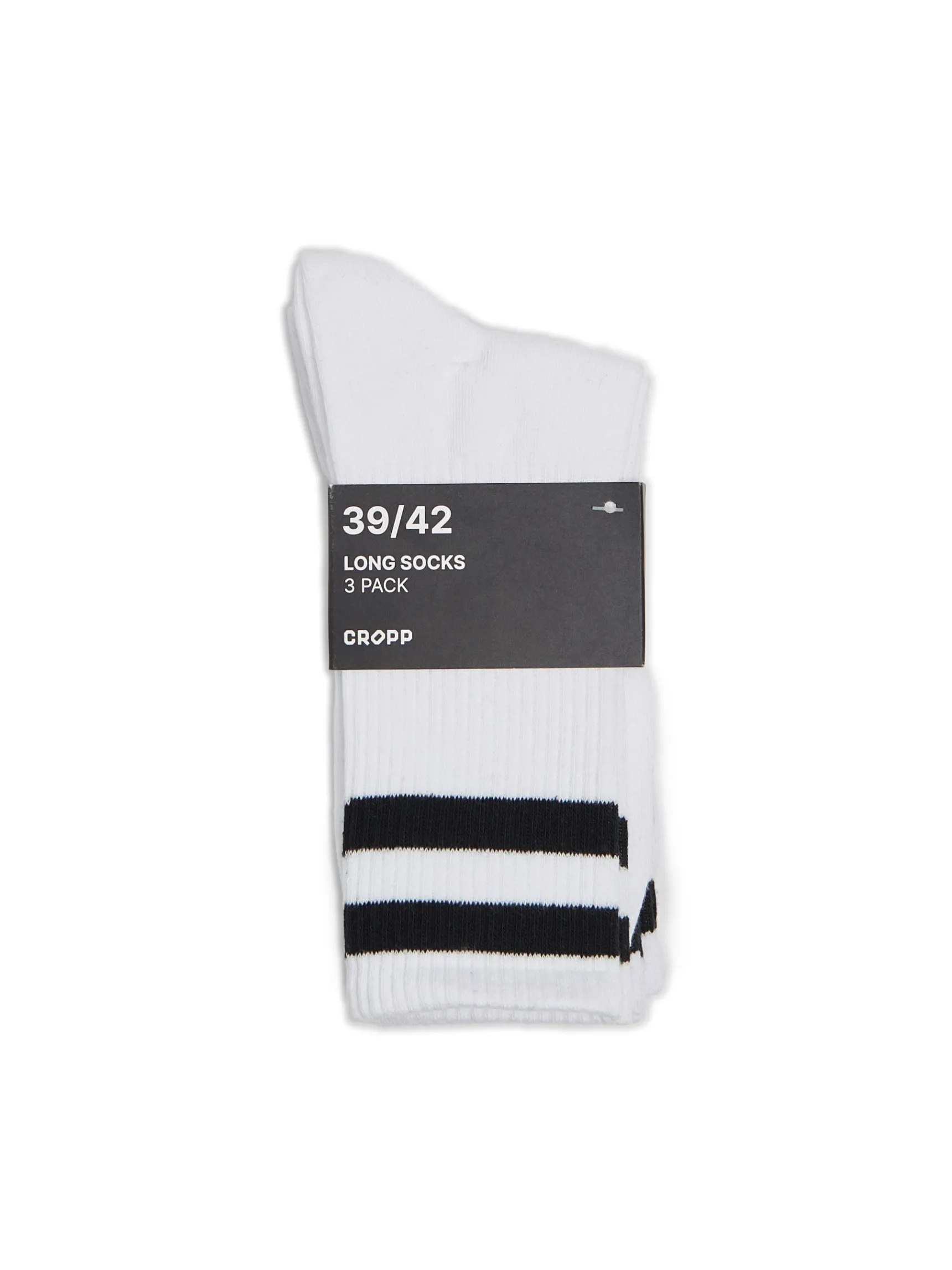 Sale Cropp 3 pack długich ch skarpet basic biały