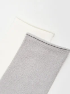 Sale Cropp 2 pack długich modalowych skarpetek jasnyszary