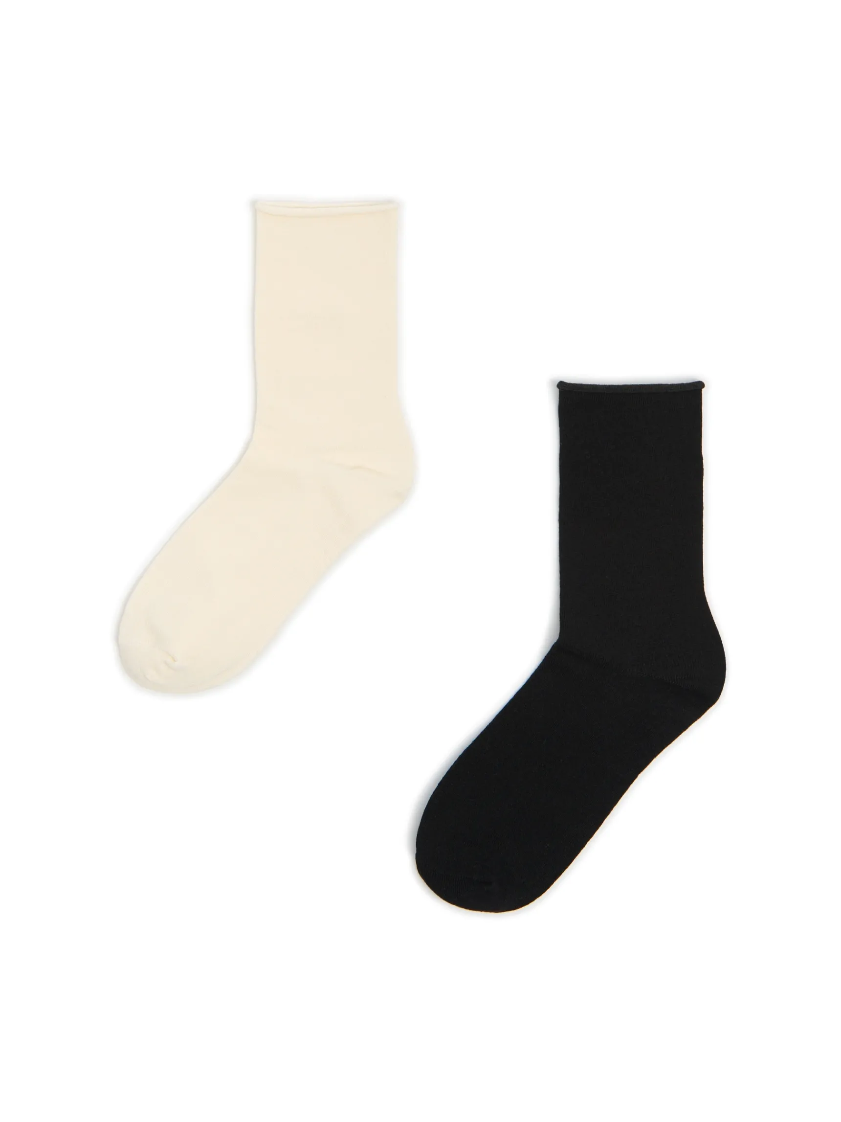 Discount Cropp 2 pack długich modalowych skarpetek czarny