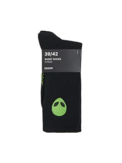 New Cropp 3 pack długich skarpet alien zielony