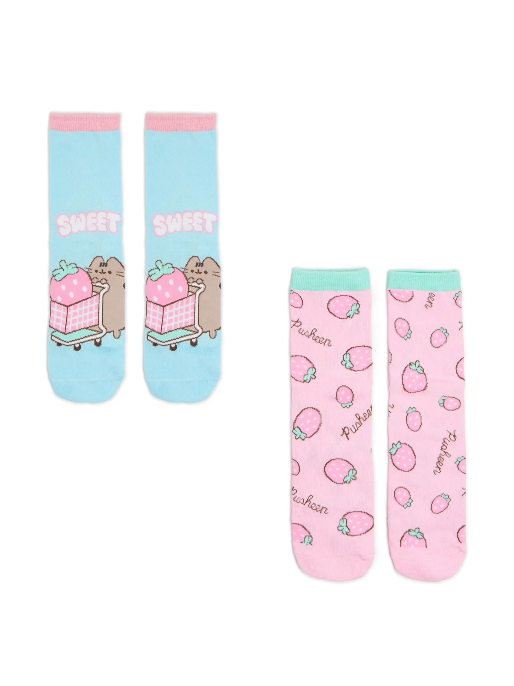 New Cropp 2 pack długich skarpet Pusheen wielobarwny