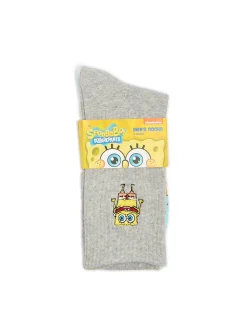 Best Cropp 3 pack długich skarpet SpongeBob SquarePants niebieski