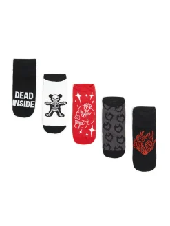 Fashion Cropp 5 pack krótkich skarpet czarny