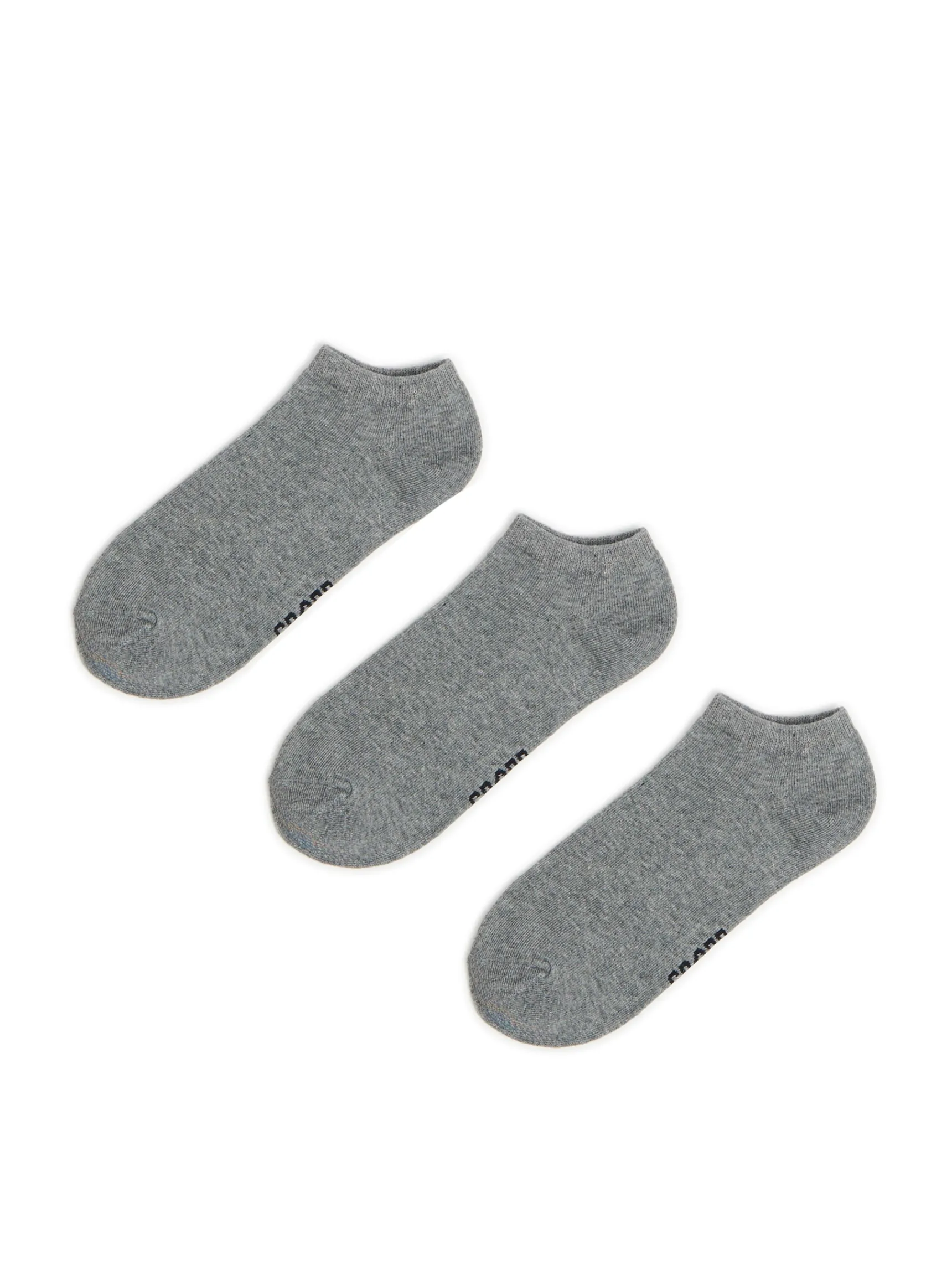 Online Cropp 3 pack krótkich ch skarpet szary