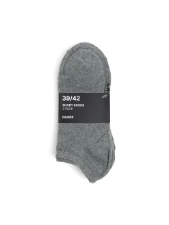 Online Cropp 3 pack krótkich ch skarpet szary