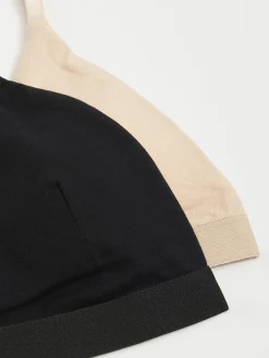 Fashion Cropp 2 pack miękkich bawełnianych staników wielobarwny