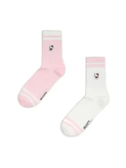 Hot Cropp 2 pack skarpet Hello Kitty różowy