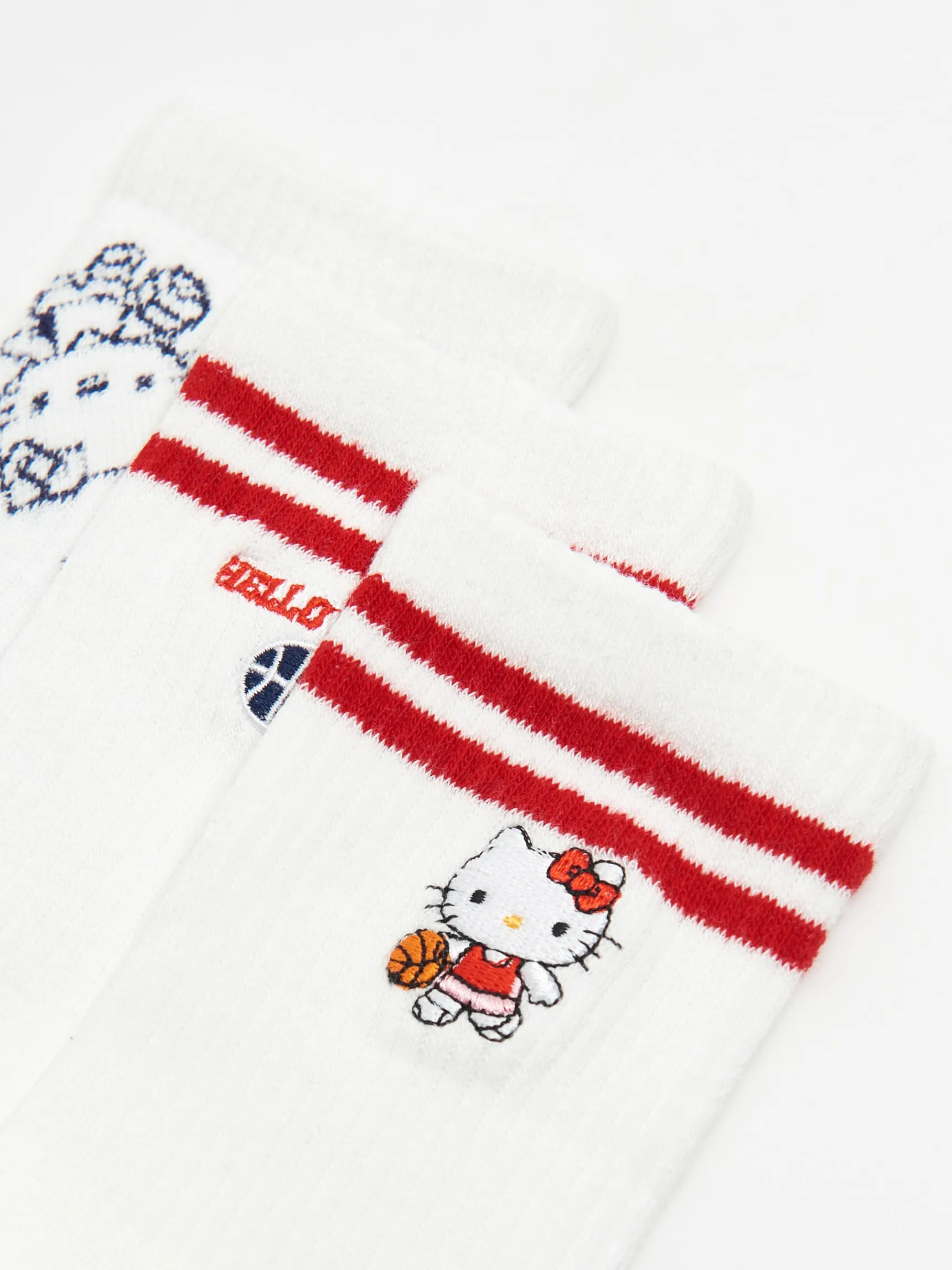 Fashion Cropp 3 pack skarpet Hello Kitty biały