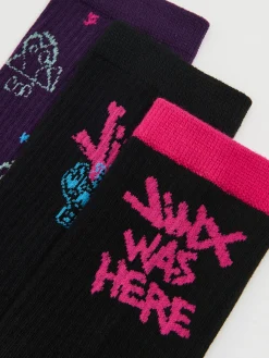 Best Cropp 3 pack skarpet Jinx z Arcane wielobarwny