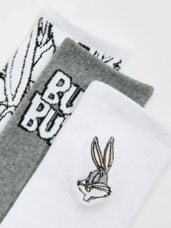 Sale Cropp 3 pack skarpet Looney Tunes jasnyszary