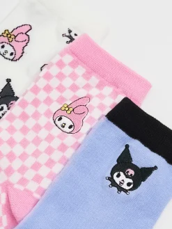Discount Cropp 3 pack skarpet My Melody i Kuromi wielobarwny
