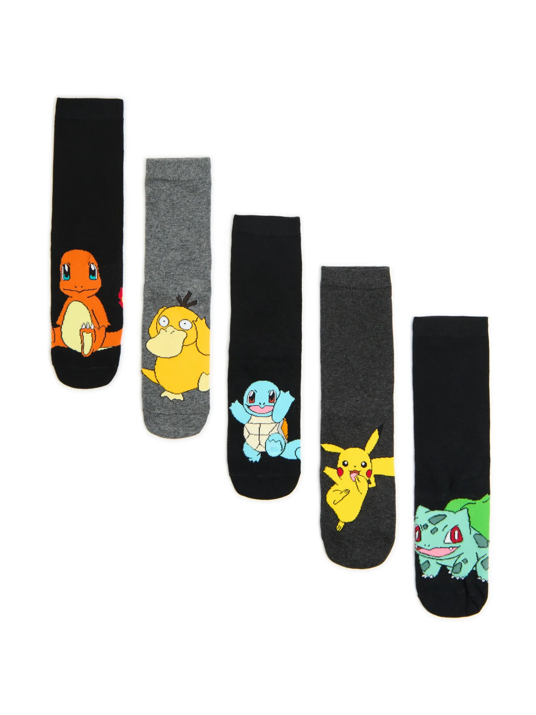 Outlet Cropp 5 pack skarpet Pokémon czarny