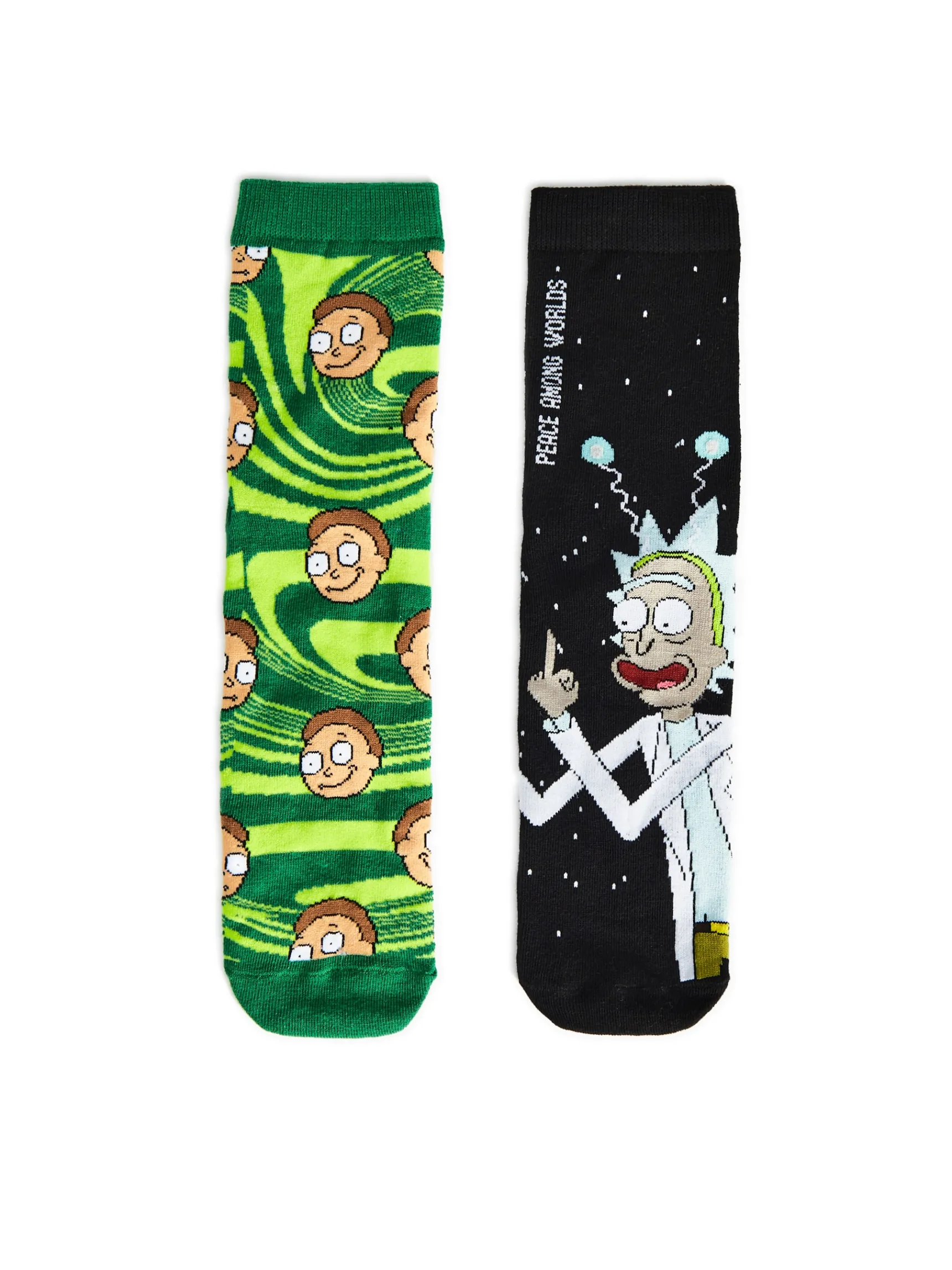 Fashion Cropp 2 pack skarpet Rick and Morty czarny