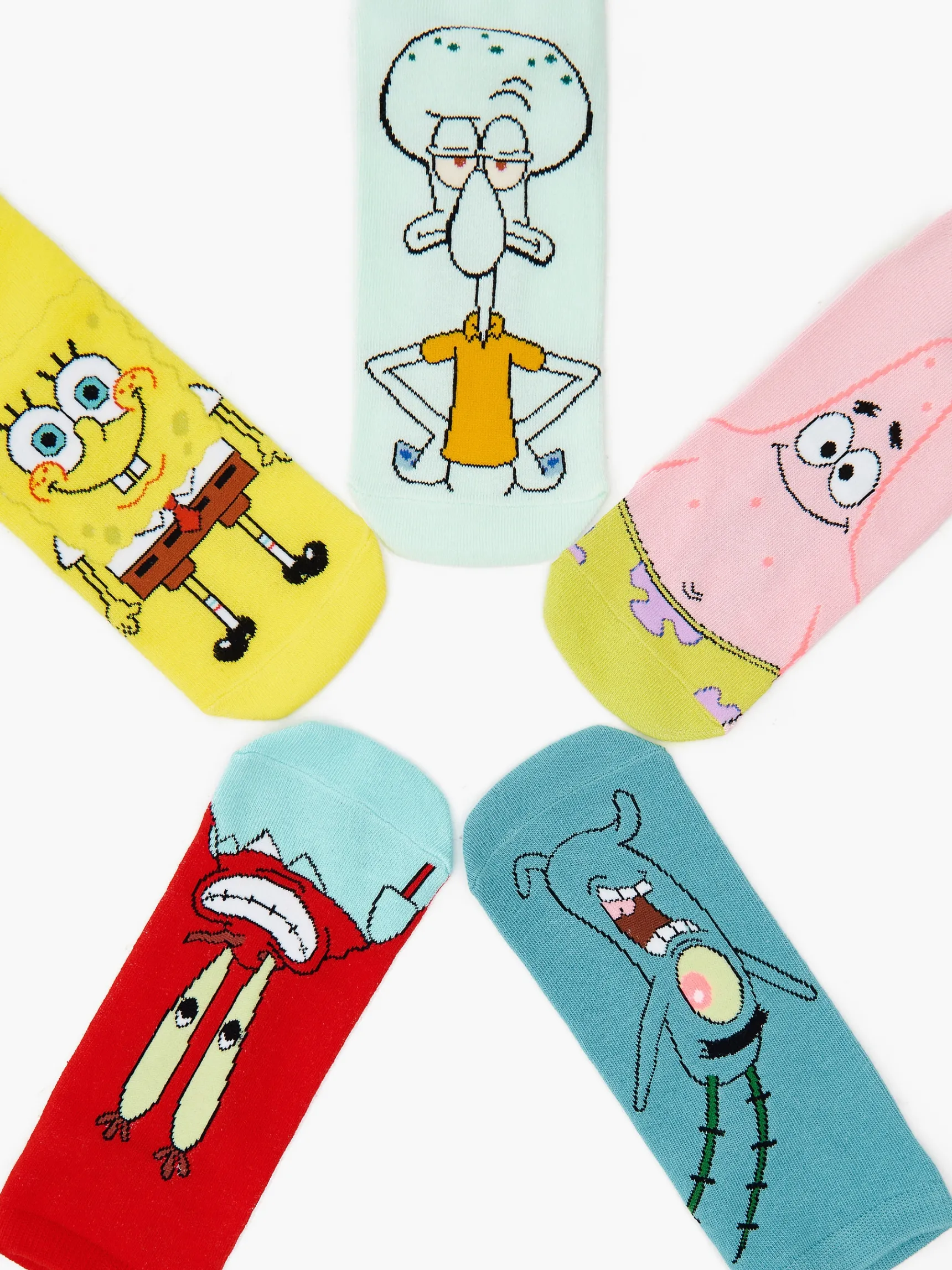 Hot Cropp 5 pack skarpet SpongeBob wielobarwny