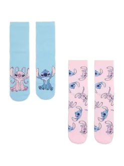 Discount Cropp 2 pack skarpet Stitch i Andzia błękitny
