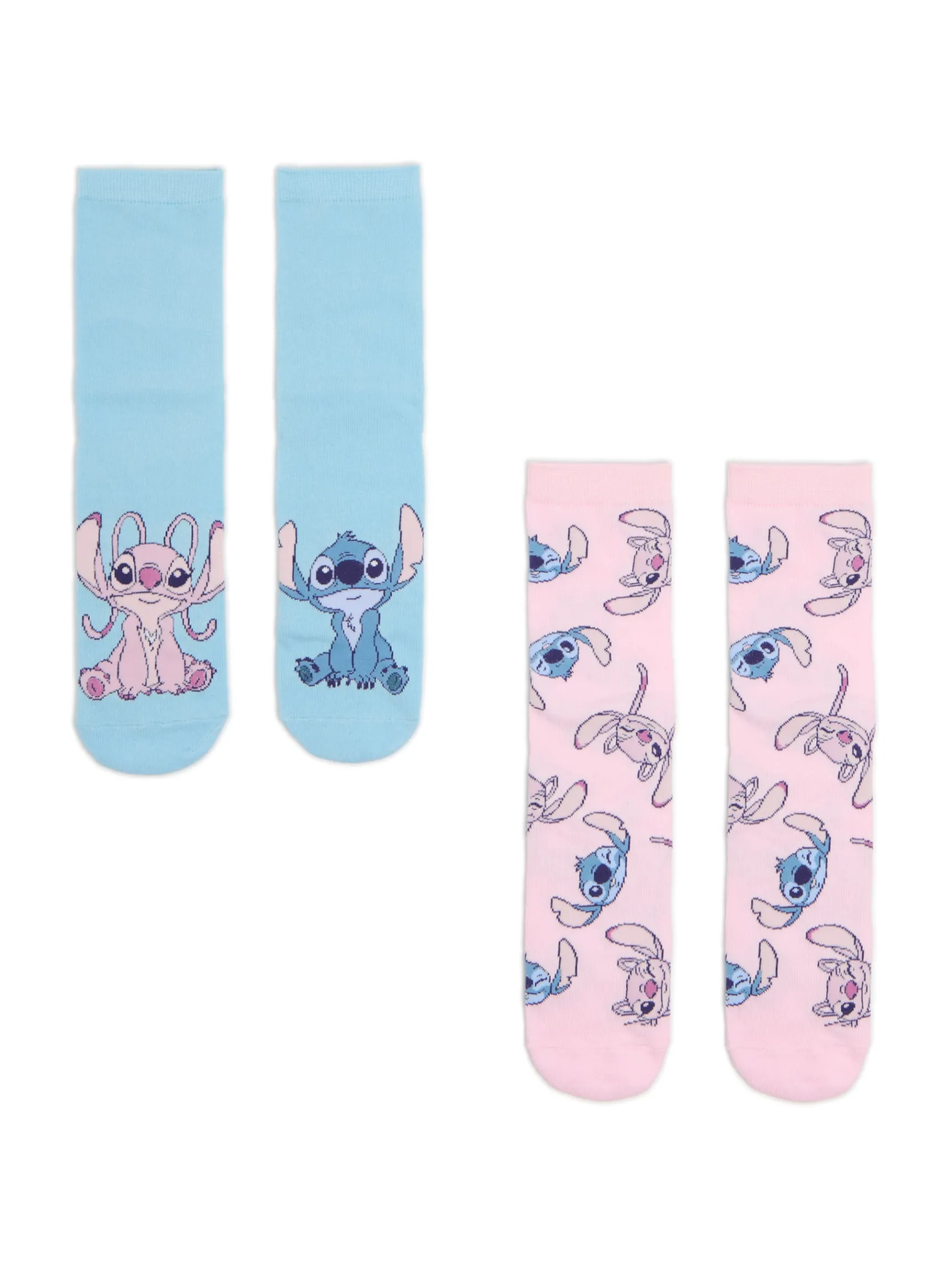 Discount Cropp 2 pack skarpet Stitch i Andzia błękitny