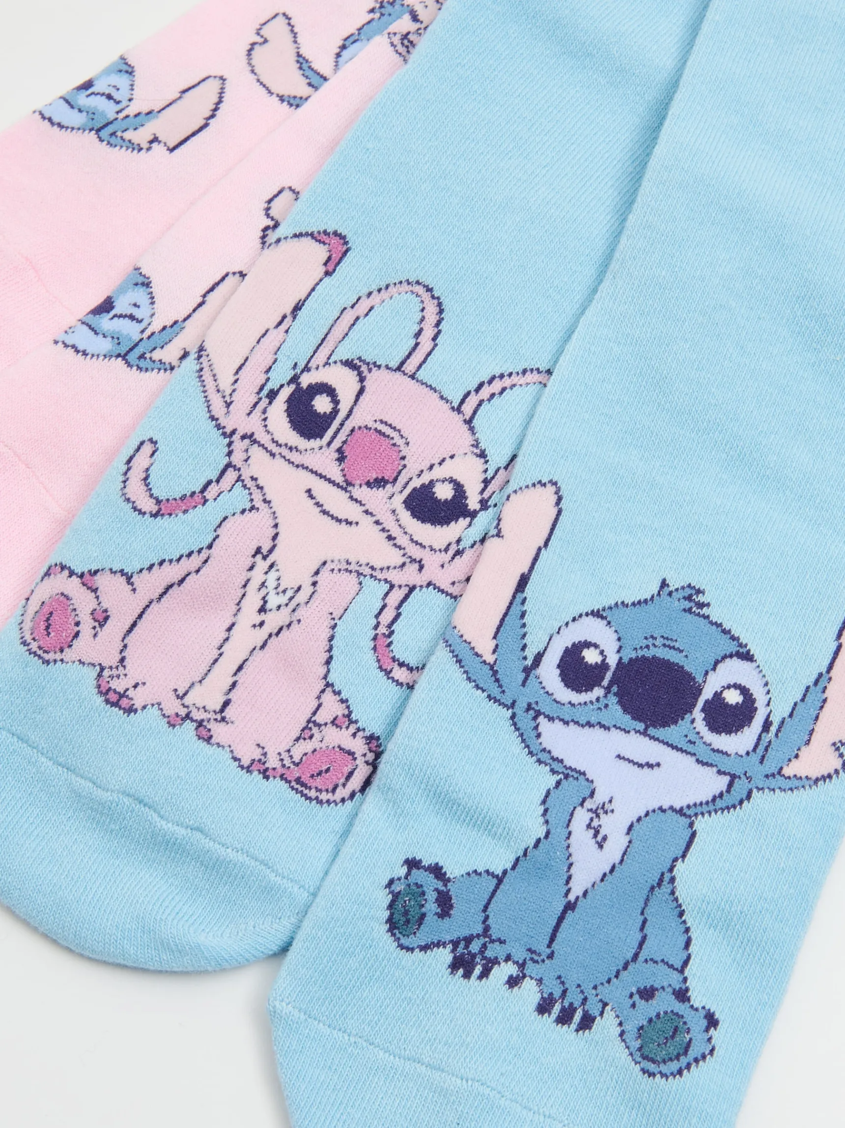Discount Cropp 2 pack skarpet Stitch i Andzia błękitny