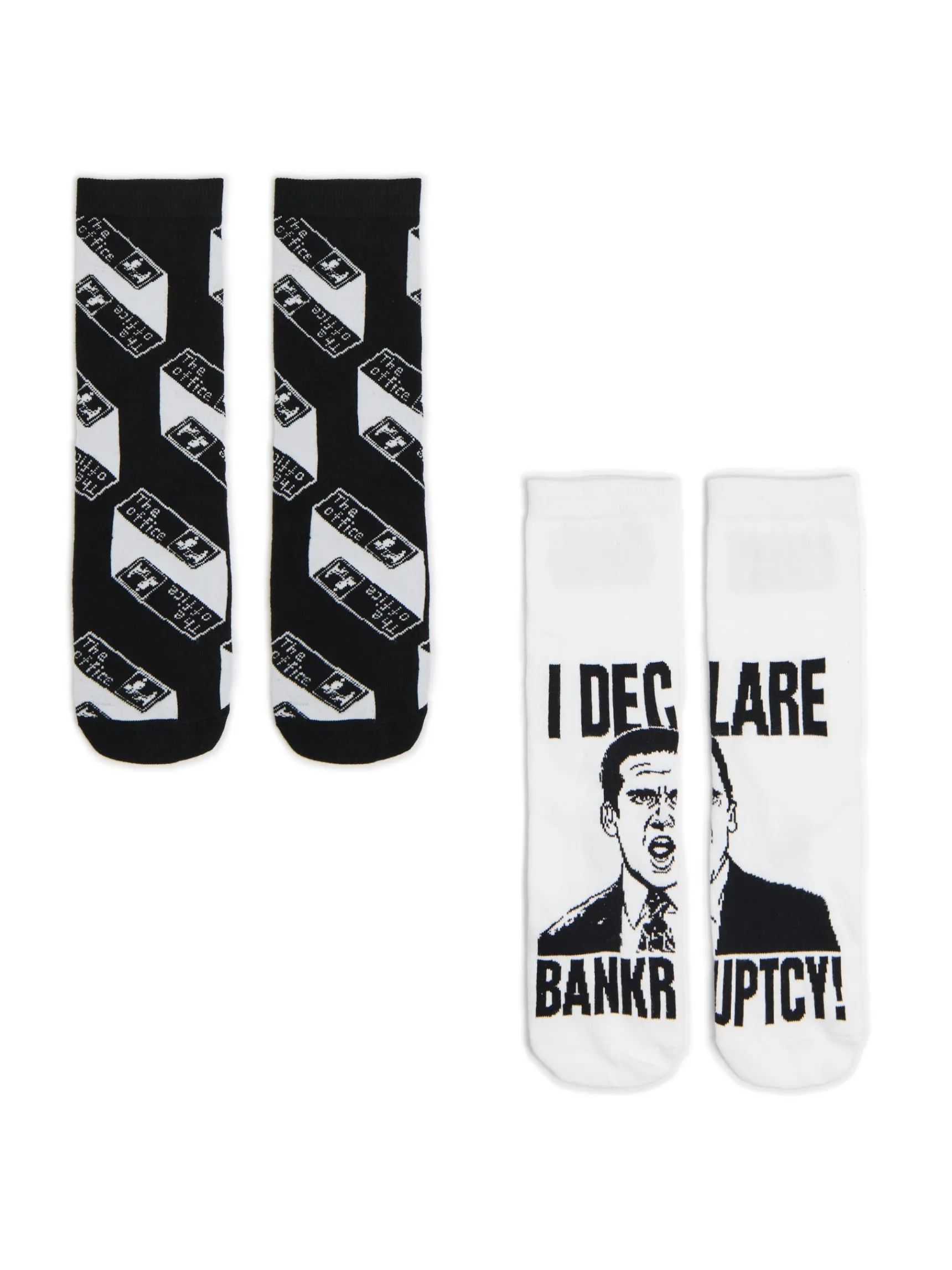 New Cropp 2 pack skarpet The Office czarny