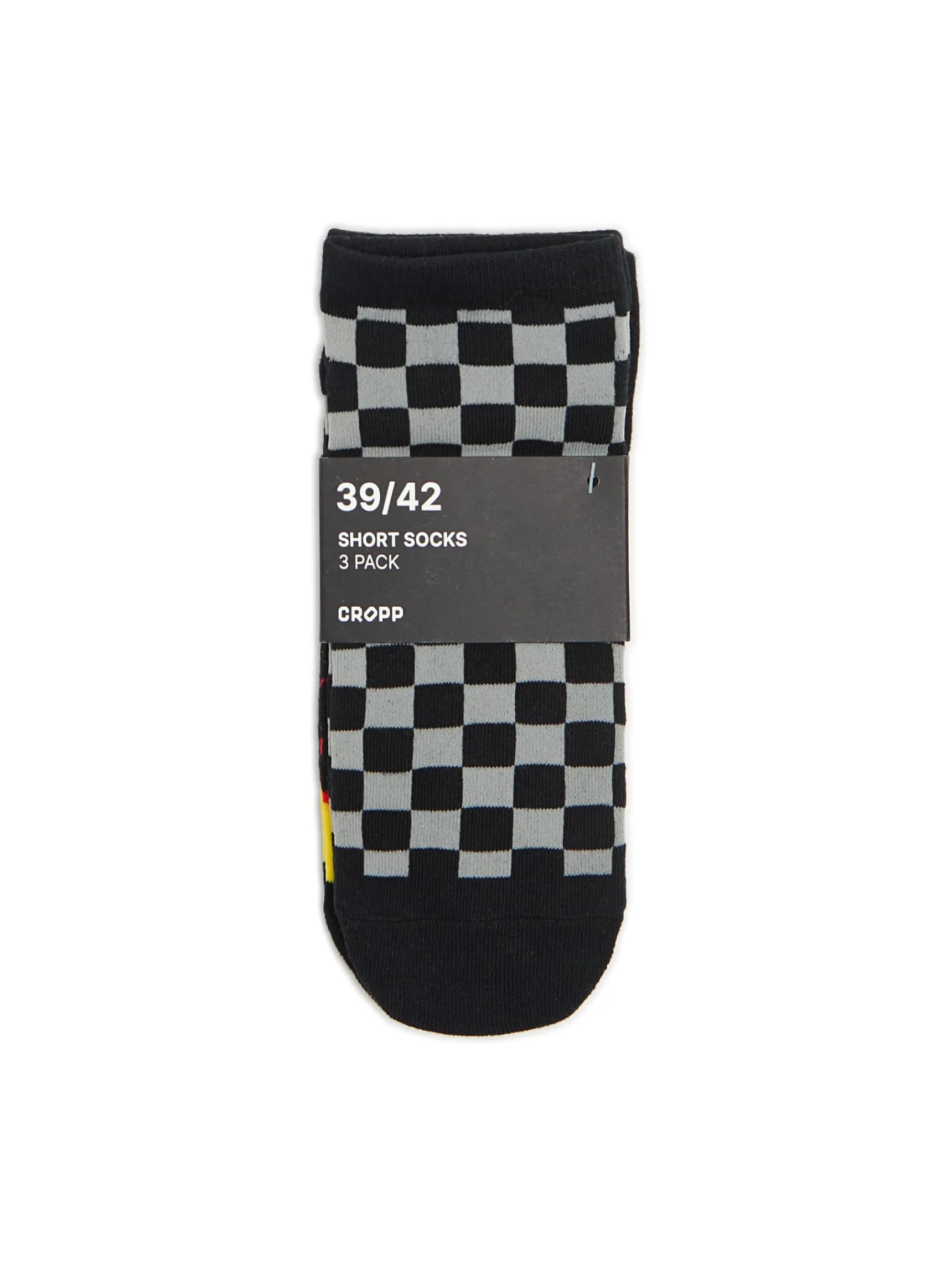 Discount Cropp 3 pack skarpet z printem all over biały
