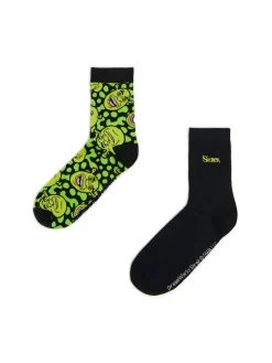 Clearance Cropp 2 pack skarpet ze Shrekiem zielony