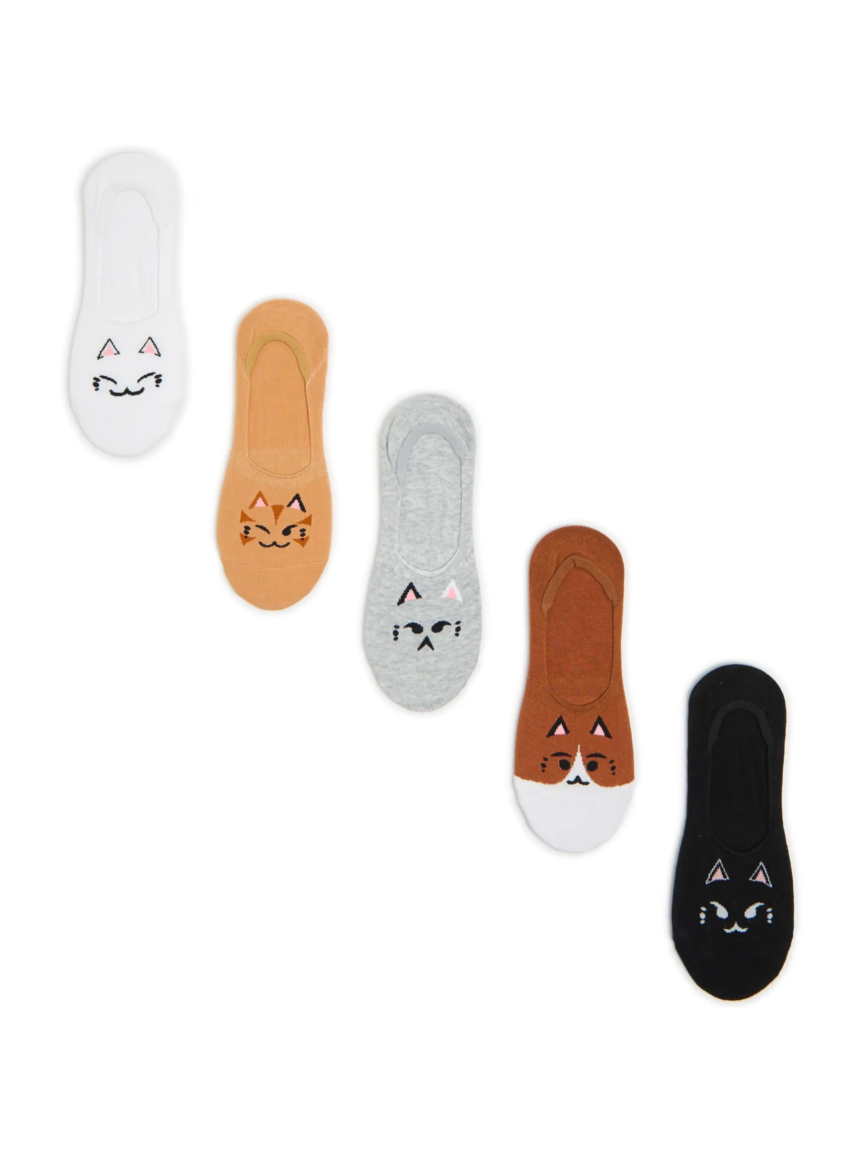 Outlet Cropp 5 pack skarpetek stopek z kotami wielobarwny