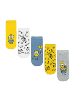 Hot Cropp 5 pack skarpetek z Minionkami wielobarwny