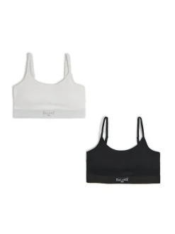 Fashion Cropp 2 pack staników sportowych czarny