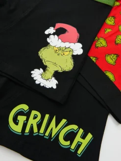 New Cropp 3 pack świątecznych bokserek z Grinchem czarny