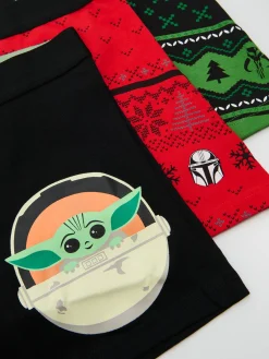 Hot Cropp 3 pack świątecznych bokserek Mandalorian czarny