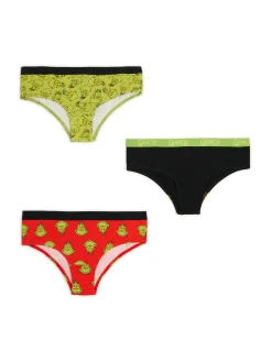 Online Cropp 3 pack świątecznych majtek z Grinchem wielobarwny