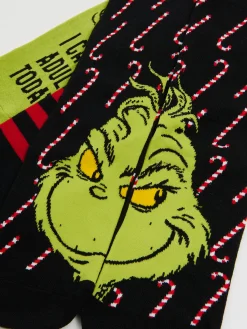 Discount Cropp 3 pack świątecznych skarpet Grinch zielony