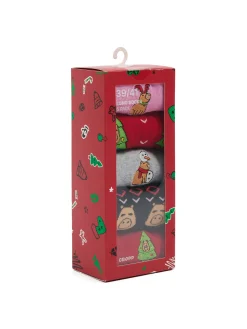 Outlet Cropp 5 pack świątecznych skarpet z kapibarą wielobarwny
