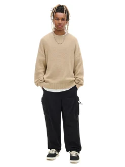 Discount Cropp Żakardowy sweter beżowy