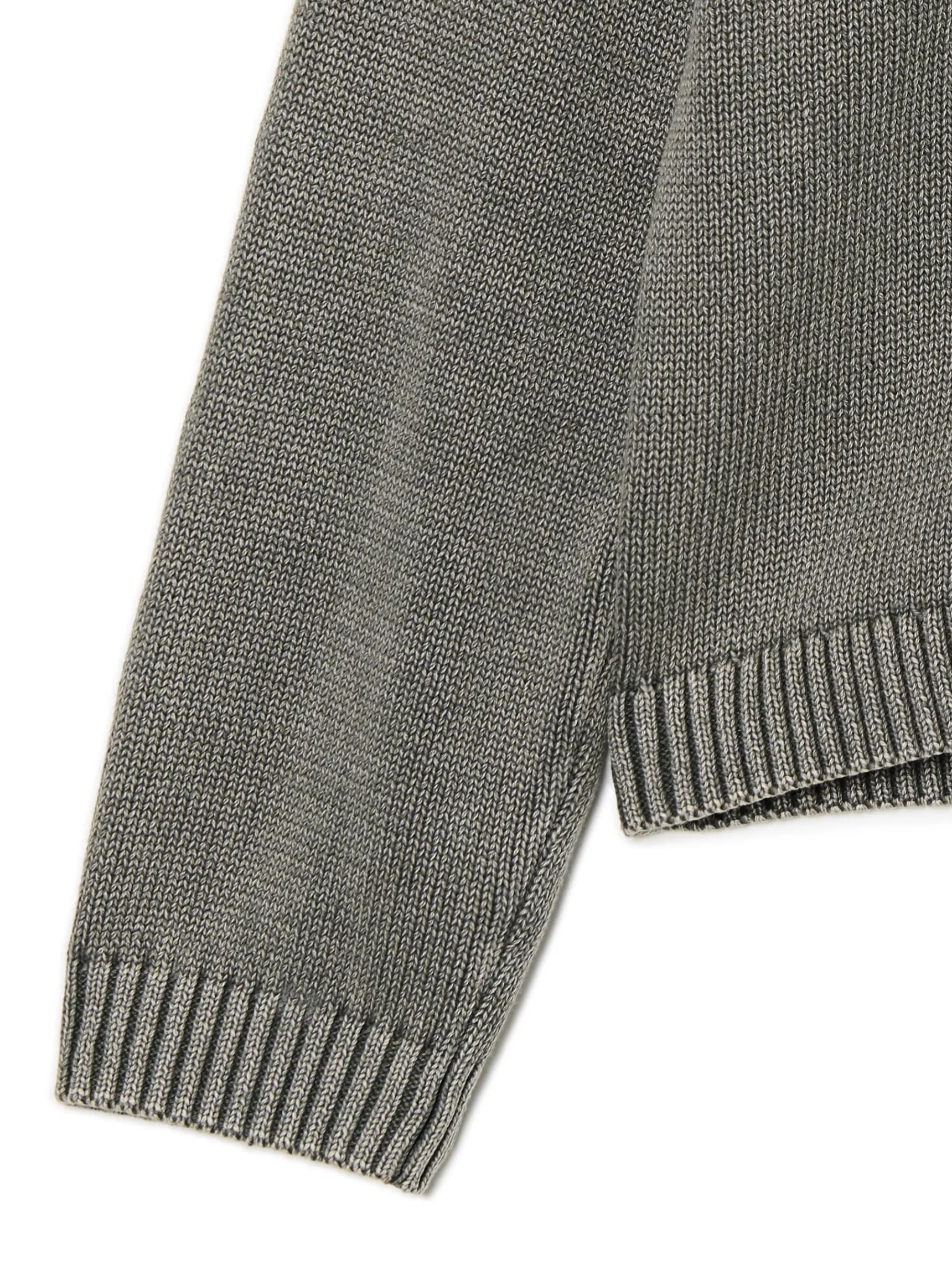 Best Cropp Antracytowy sweter z odkrytymi ramionami szary
