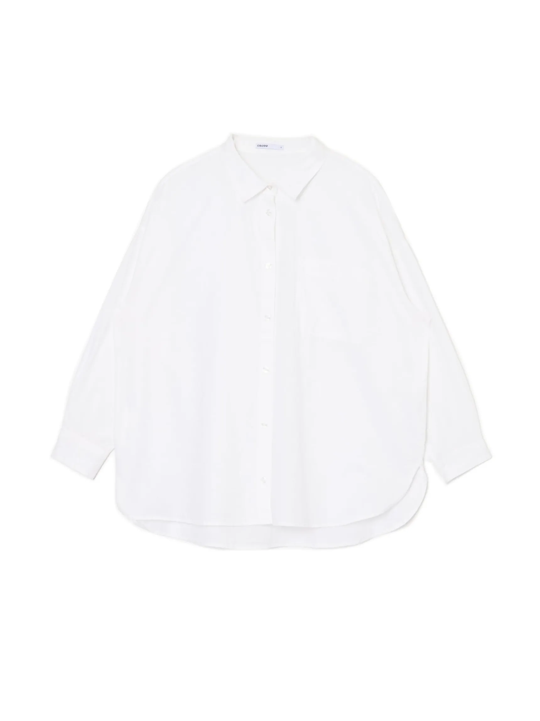 Clearance Cropp Bawełniana biała koszula oversize biały