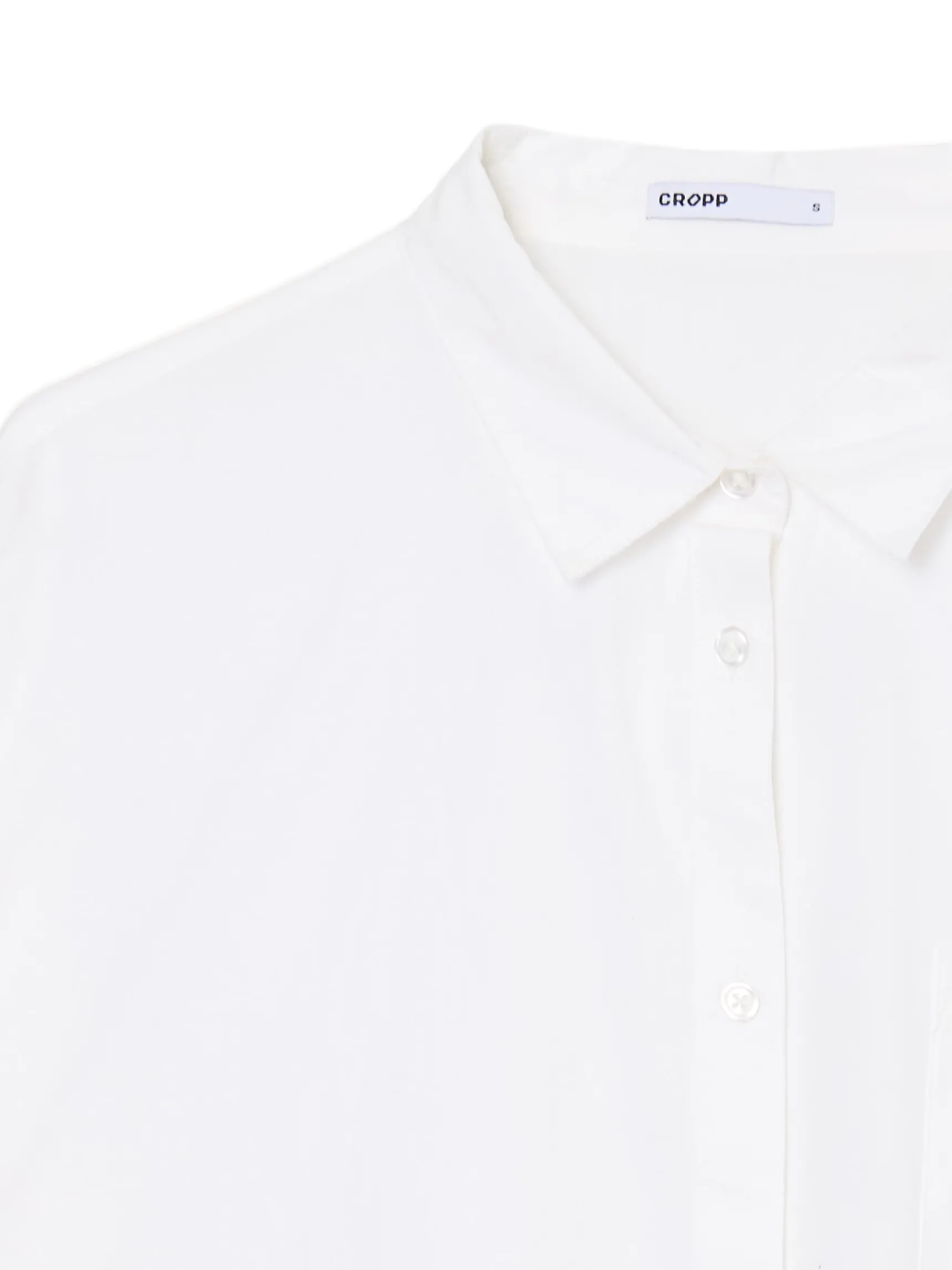Clearance Cropp Bawełniana biała koszula oversize biały