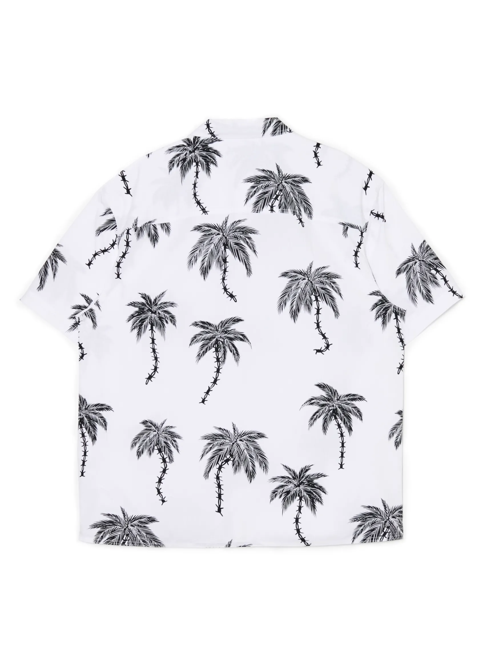 New Cropp Bawełniana koszula w hawajskim stylu biały