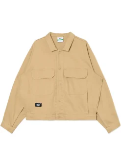 Clearance Cropp Bawełniana kurtka katanka beżowy
