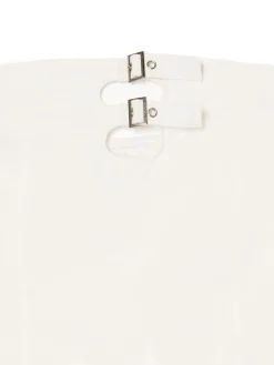 New Cropp Bawełniana sukienka mini kremowy