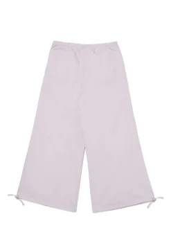 Sale Cropp Bawełniane spodnie wide leg beżowy