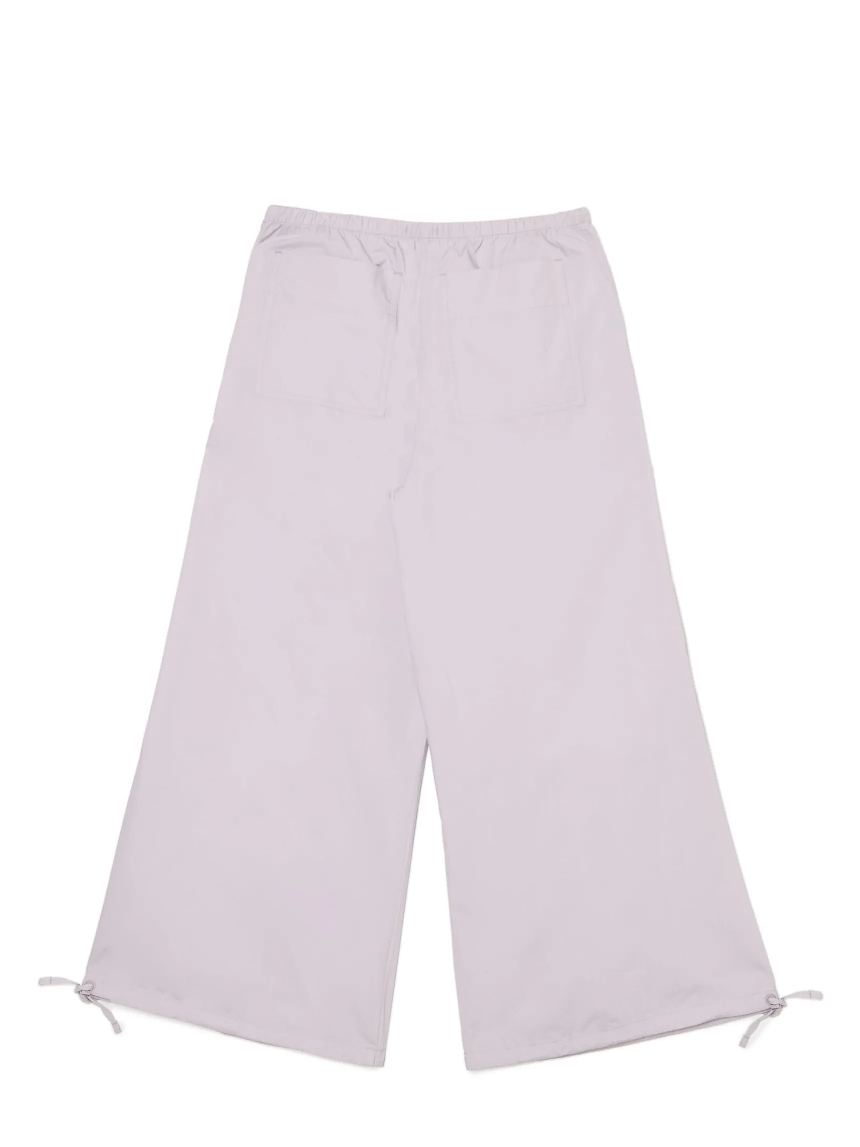 Sale Cropp Bawełniane spodnie wide leg beżowy
