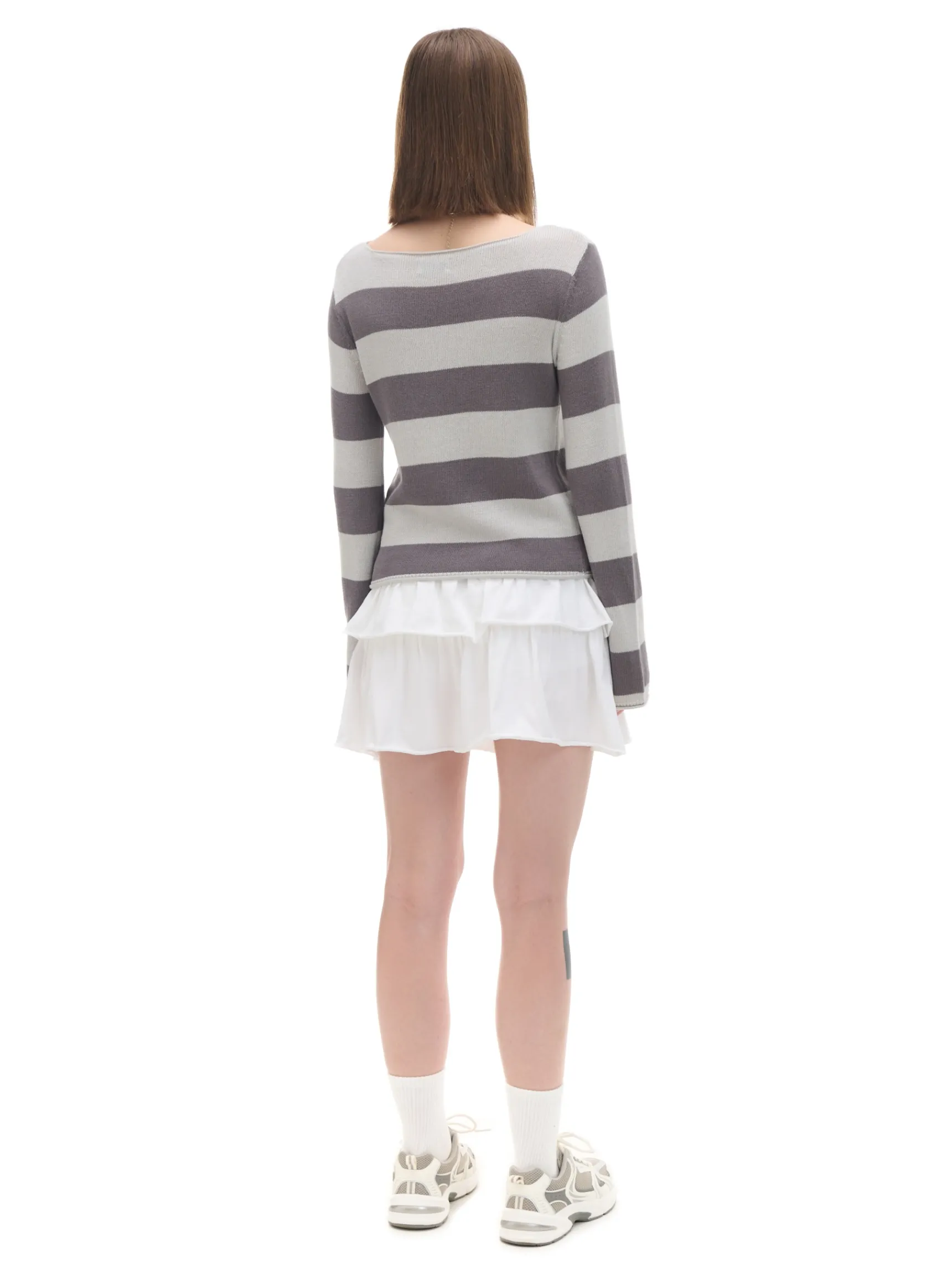 Clearance Cropp Bawełniany sweter w paski wielobarwny